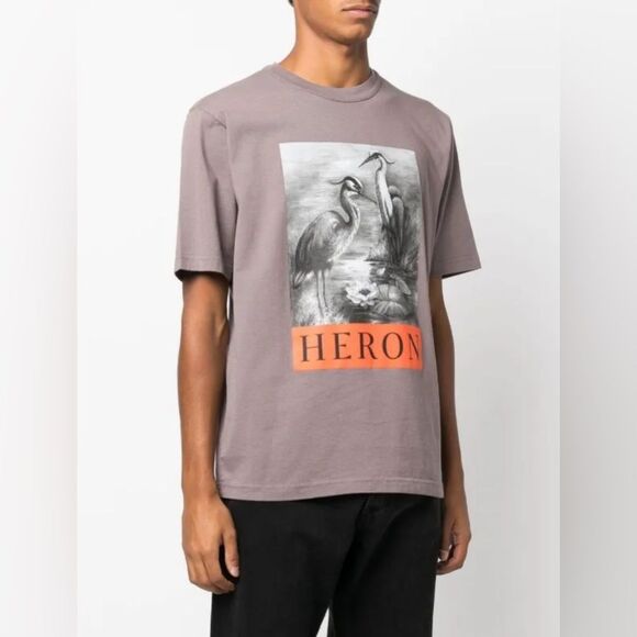 Heron Preston heron print t shirt sz large - Picture 1 of 7
